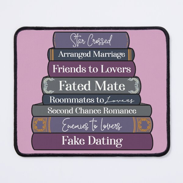 Item preview, Romance Books and Tropes - Pink Background designed and sold by Thelunarwoodco.