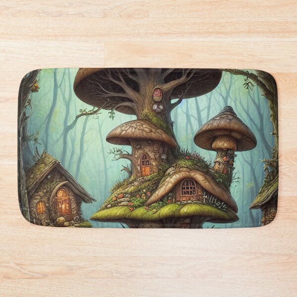 Item preview, mushroom house, kids, fun, childish, cheerful, cartoon, children, colorful designed and sold by Cyber Kids.