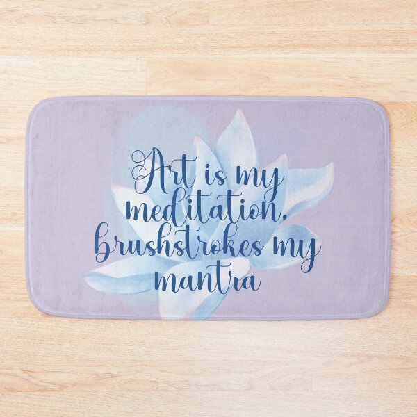 Artikelvorschau, Kunst ist meine Meditation, Pinselstriche mein Mantra – Geschenke für Künstler entworfen und verkauft von Dominika Bednarska.
