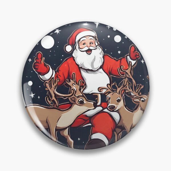 Item preview, Santa Claus With Reindeer designed and sold by GallaMoon.