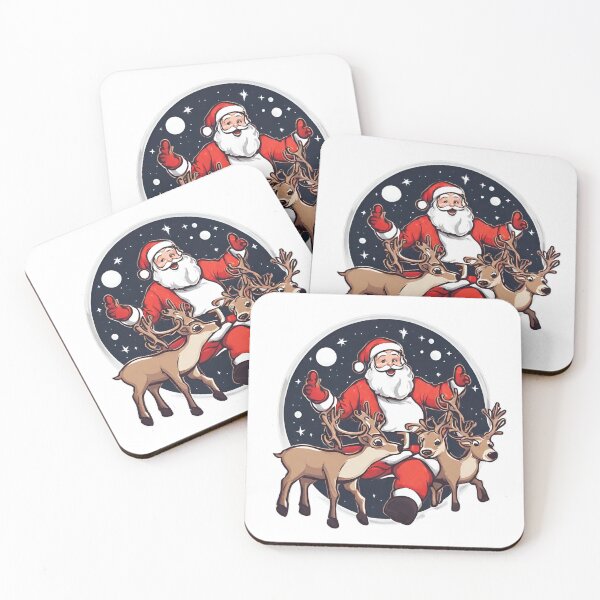 Item preview, Santa Claus With Reindeer designed and sold by GallaMoon.