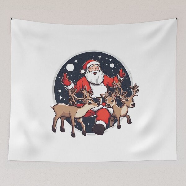 Item preview, Santa Claus With Reindeer designed and sold by GallaMoon.