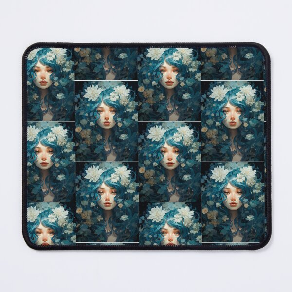 Item preview, Beautiful Girl with Flowers designed and sold by PaperieJennifer.