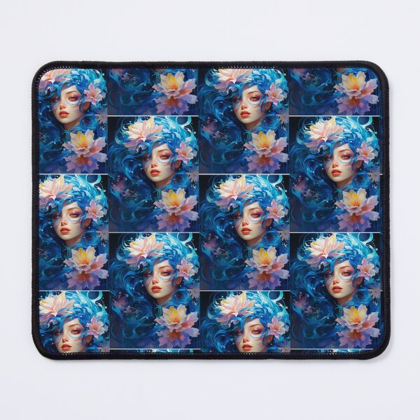 Item preview, Beautiful Girl with Flowers designed and sold by PaperieJennifer.