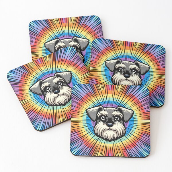 Item preview, Rainbow Miniature Schnauzer  designed and sold by CharmStudio.