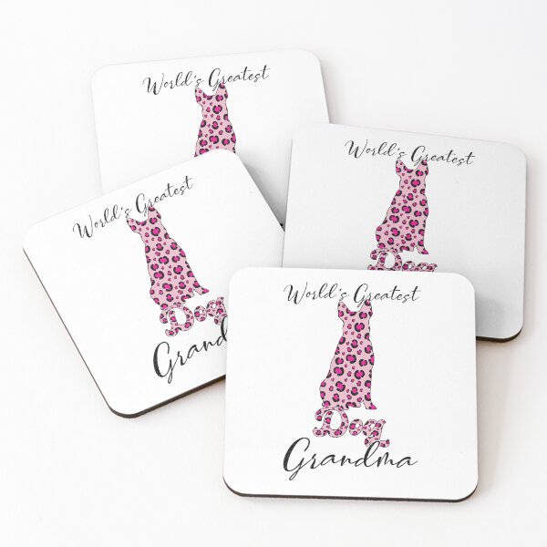 Item preview, World's Greatest Dog Grandma, Cute Dog Owner, Pet Lover, Love my Dog, pink leopard designed and sold by AnasLN.