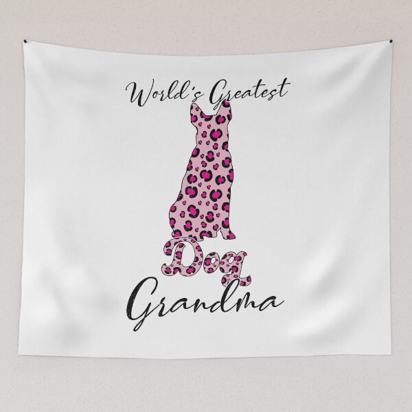 Item preview, World's Greatest Dog Grandma, Cute Dog Owner, Pet Lover, Love my Dog, pink leopard designed and sold by AnasLN.
