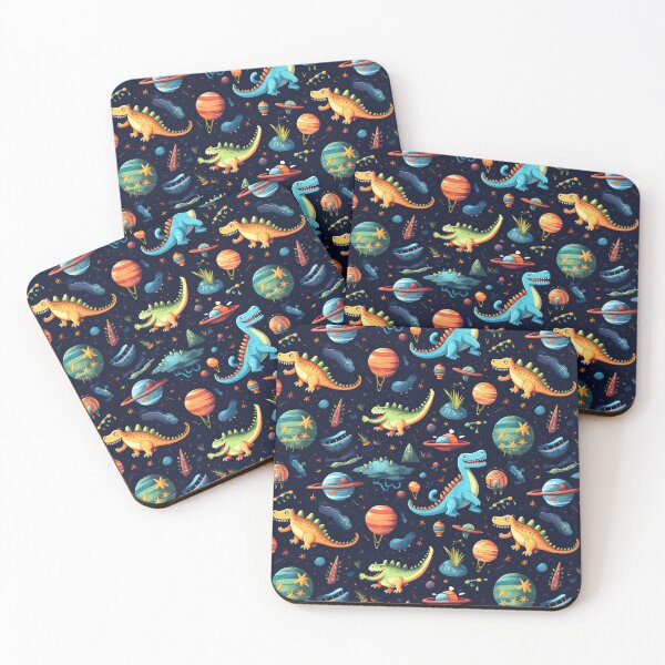Item preview, Cute Dinosaurs in Space Pattern  designed and sold by VISIONARTIST.
