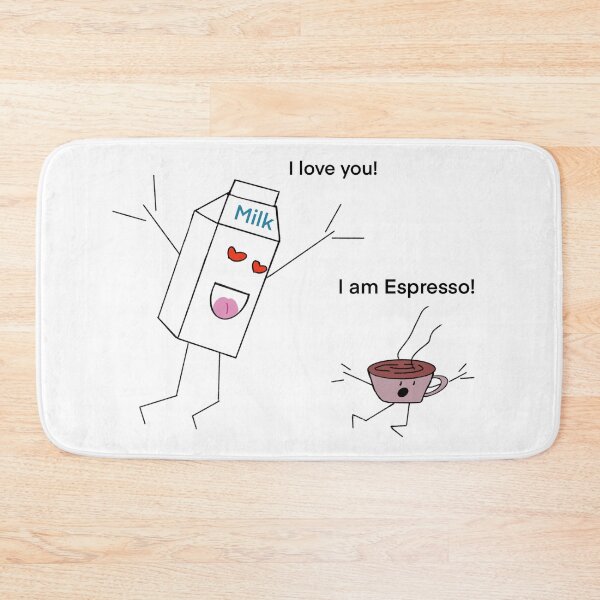 Item preview, The Crazy Milk (Design 1): Crazy Milk Chasing Espresso - A Whimsical Coffee Love Story designed and sold by SmartDesignByBB.