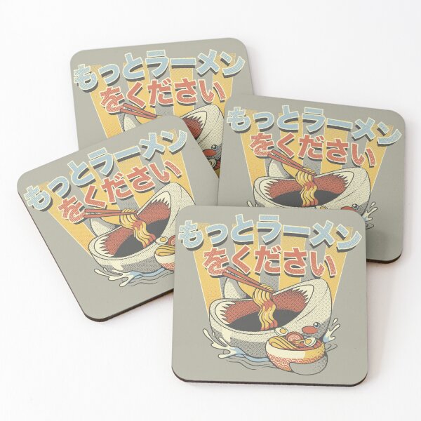 Item preview, I Need More Ramen Funny Shark Gray by Tobe Fonseca designed and sold by Tobe Fonseca®.