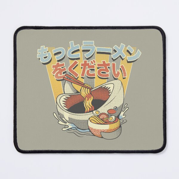Item preview, I Need More Ramen Funny Shark Gray by Tobe Fonseca designed and sold by Tobe Fonseca®.