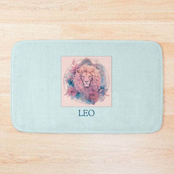 Item preview, Pink Leo zodiac- Horescope/SunSign Theme  on blue back ground designed and sold by CosmicNook1.