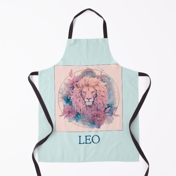 Item preview, Pink Leo zodiac- Horescope/SunSign Theme  on blue back ground designed and sold by CosmicNook1.