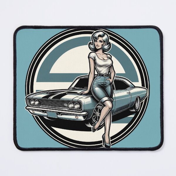 Item preview, Belleza Rubia y Muscle Car designed and sold by fkdesignsshirts.