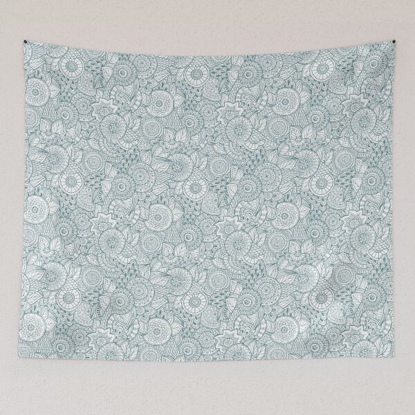 Item preview, Green Mandalas - Colorful Textile Design designed and sold by art-tresure.
