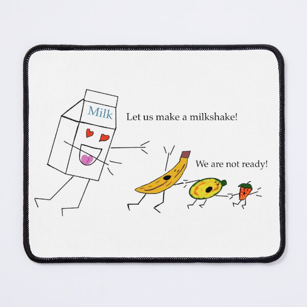Item preview, The Crazy Milk (Design 2): Milkshake Frenzy - Crazy Milk's Fruitful Adventure (Milk Chasing Fruits to Make a Milkshake) designed and sold by SmartDesignByBB.