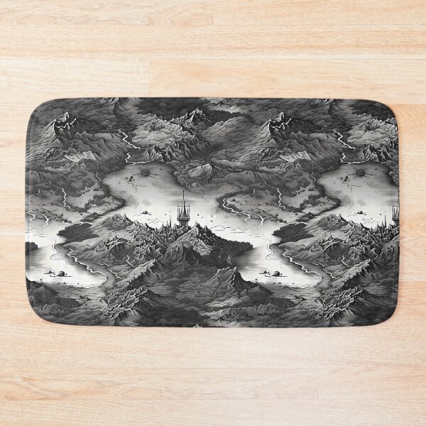 Item preview, Fantasy Map Pattern designed and sold by spookycutepeeps.
