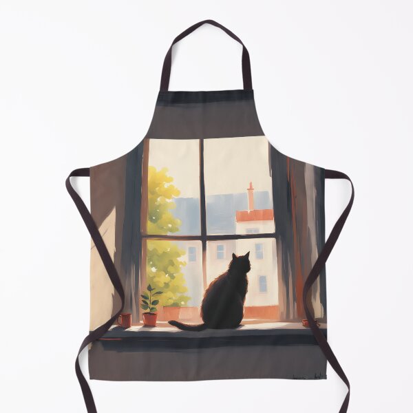 Item preview, black cat flowers and butterflies designed and sold by Catophile.