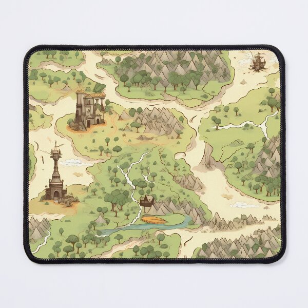 Item preview, Fantasy Map Pattern designed and sold by spookycutepeeps.