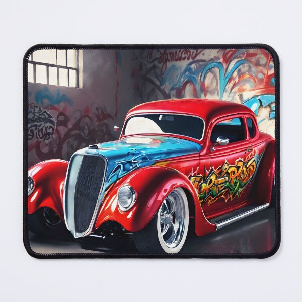 Item preview, Graffiti Red Hot Rod: Artistic Volumetric Brilliance designed and sold by LSVart.