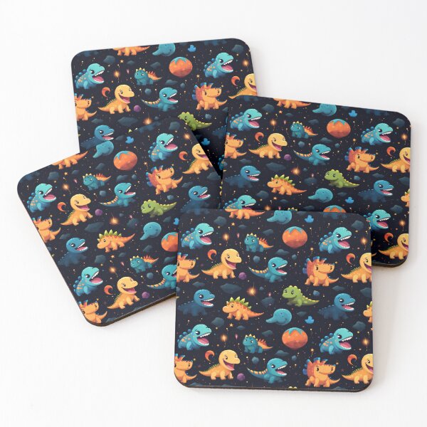 Item preview, Cute Dinosaurs in Space Pattern  designed and sold by VISIONARTIST.