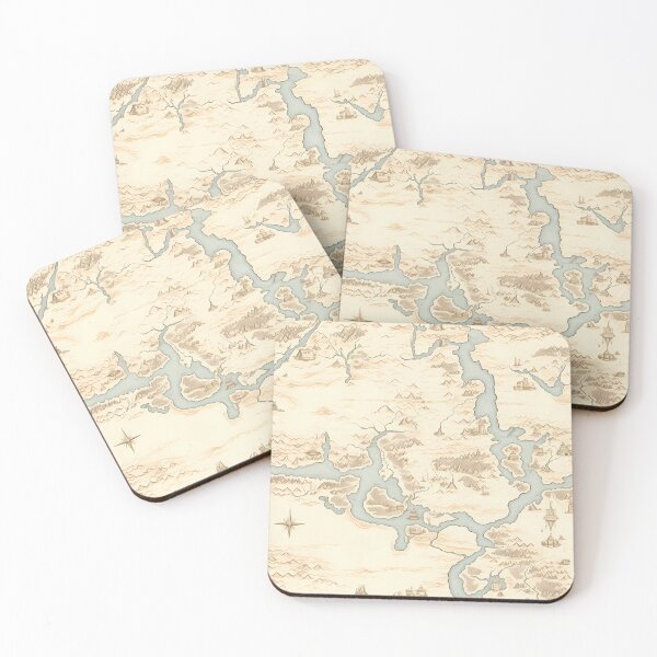 Item preview, Fantasy Map Pattern designed and sold by spookycutepeeps.