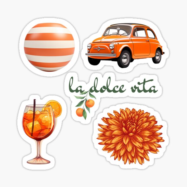 Item preview, La Dolce Vita: Vintage Italian Summer Sticker Collection designed and sold by themartatravels.