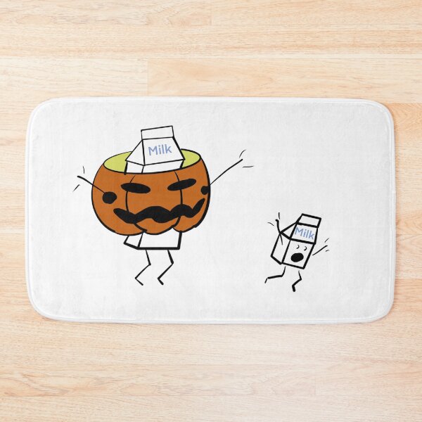 Item preview, The Crazy Milk (Design 4): Halloween Hijinks - Crazy Milk and the Pumpkin Patch Mischief (Milk Chasing Little Milk on Halloween) designed and sold by SmartDesignByBB.