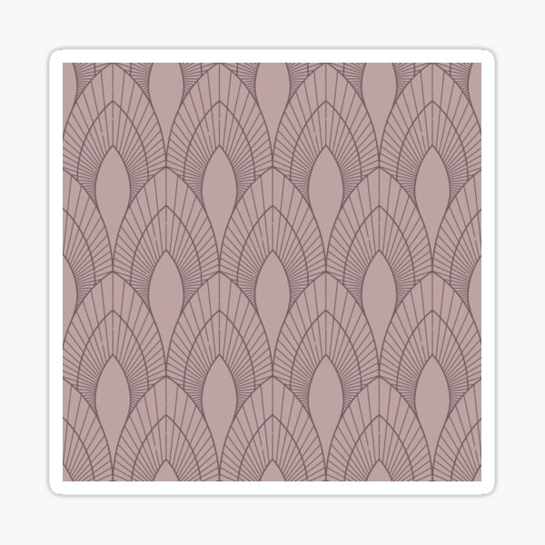 Item preview, Dusty Pink Art Deco Pattern designed and sold by ArDecoS.