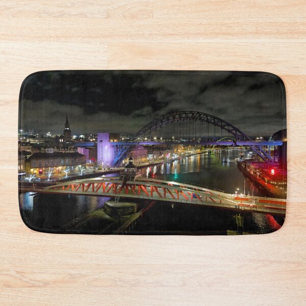 Item preview, The River Tyne at night designed and sold by Violaman.
