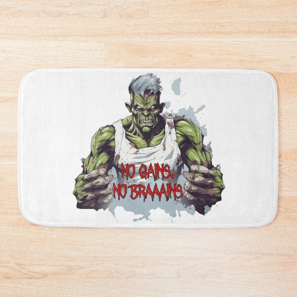 Item preview, No Gains No Braains Zombie designed and sold by spookycutepeeps.
