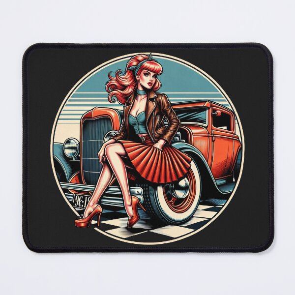 Item preview, Red-Haired Beauty and Hotrod designed and sold by fkdesignsshirts.