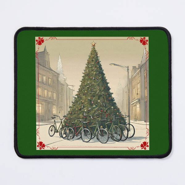 Item preview, Christmas Cycling - Bicycle Christmas Tree In The City designed and sold by BababuuuPrint.