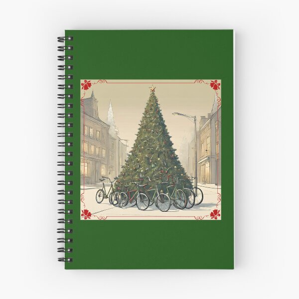 Item preview, Christmas Cycling - Bicycle Christmas Tree In The City designed and sold by BababuuuPrint.