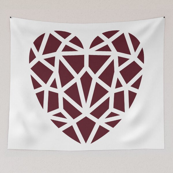 Item preview, Geometrical Illustrated Heart Shape designed and sold by Shopyflix.