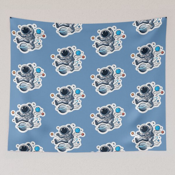 Item preview, Astronaut Sticker: Quirky Universe Adventures designed and sold by Jolly-Drawings.