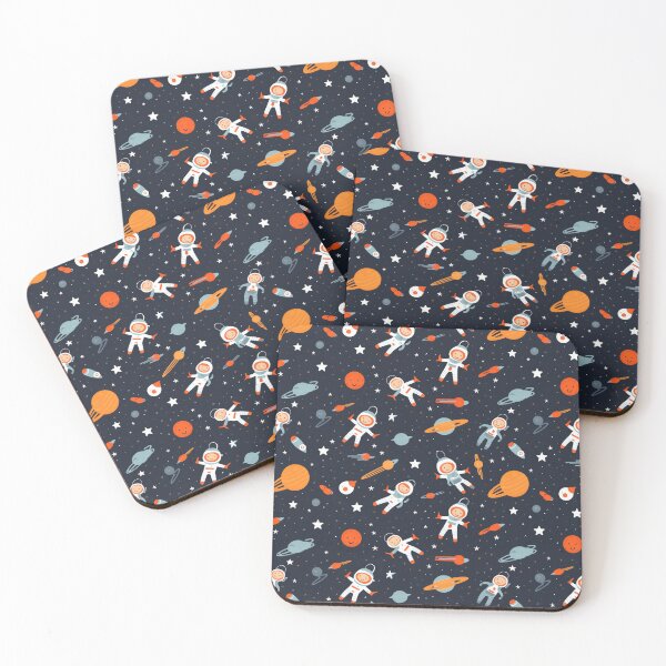 Item preview, Cute Little Astronauts in Space Pattern  designed and sold by VISIONARTIST.