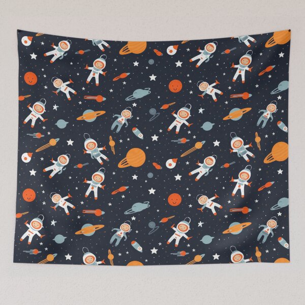 Item preview, Cute Little Astronauts in Space Pattern  designed and sold by VISIONARTIST.