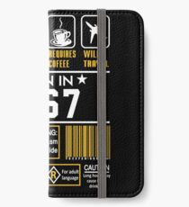 Birthday Gift Ideas - Born In 1967 iPhone Wallet/Case/Skin
