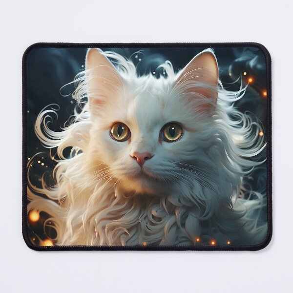 Item preview, Cute Sparkling White Cat designed and sold by OldNewAmbient.