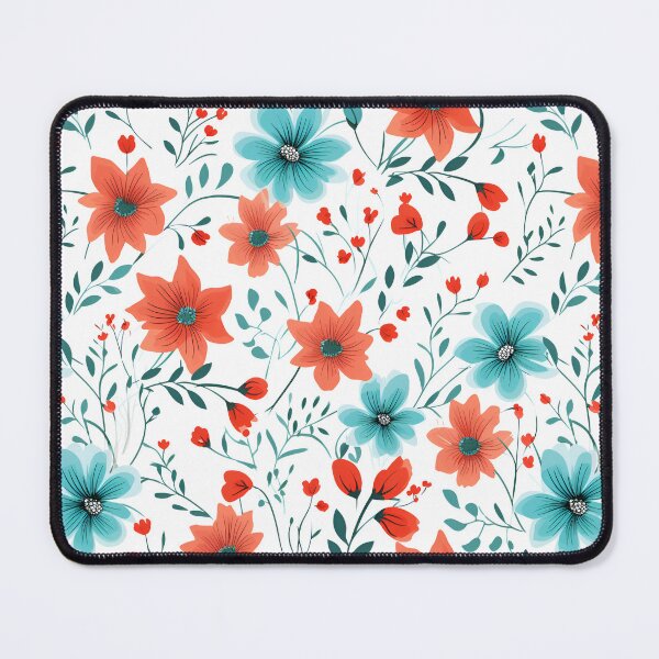 Item preview, Beautiful Turquoise and Coral flowers designed and sold by ShinyWolf.