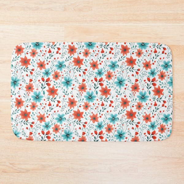 Item preview, Beautiful Turquoise and Coral flowers designed and sold by ShinyWolf.