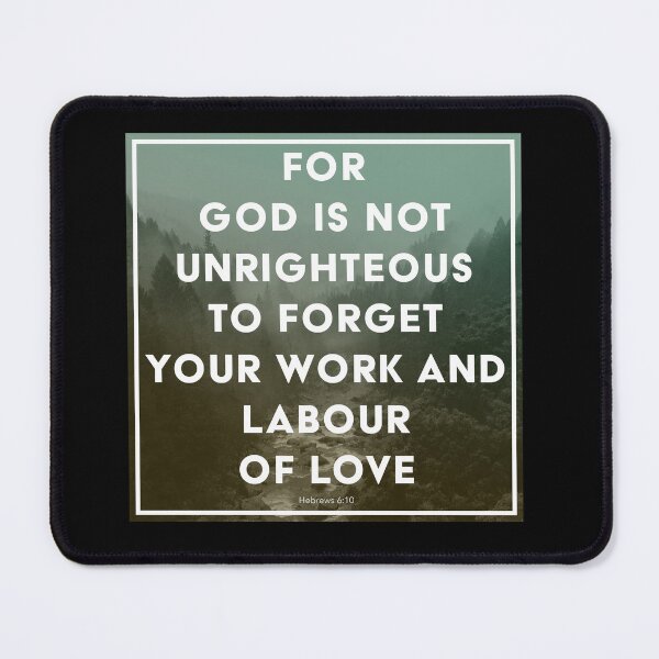 Item preview, Hebrews 6:10 designed and sold by SecretSamaritan.
