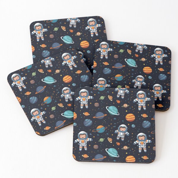 Item preview, Cute Little Astronauts in Space Pattern  designed and sold by VISIONARTIST.