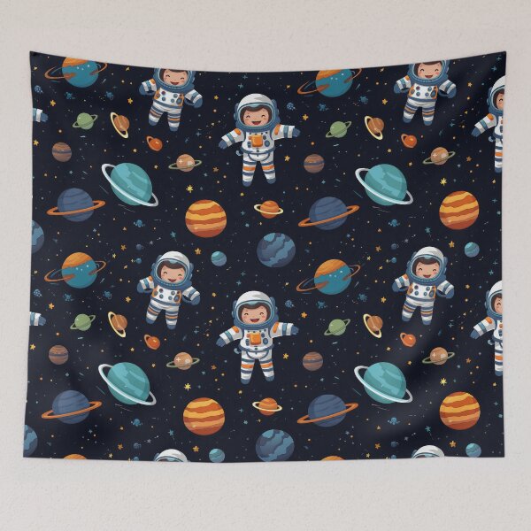 Item preview, Cute Little Astronauts in Space Pattern  designed and sold by VISIONARTIST.