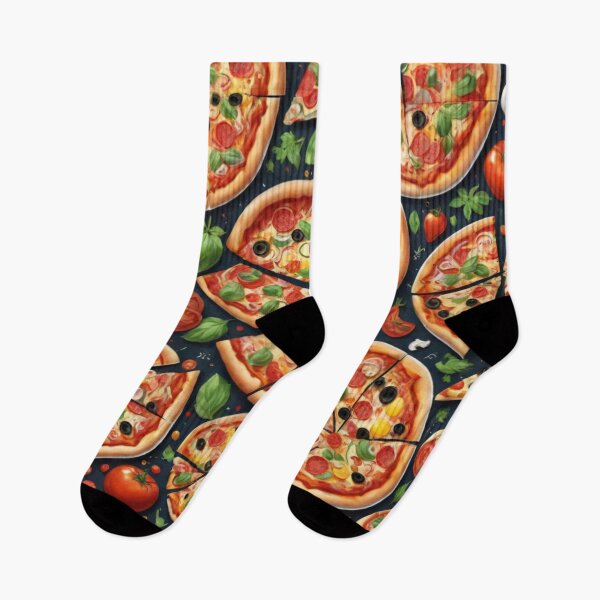 Item preview, Pizza watercolor pattern designed and sold by shokA Design.