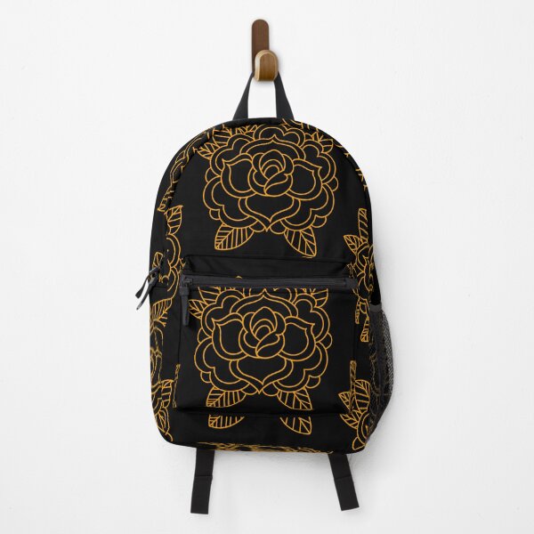 Item preview, American traditional flower flash line work designed and sold by ReaperRoseCo.