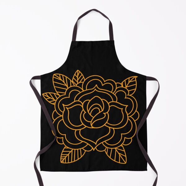 Item preview, American traditional flower flash line work designed and sold by ReaperRoseCo.
