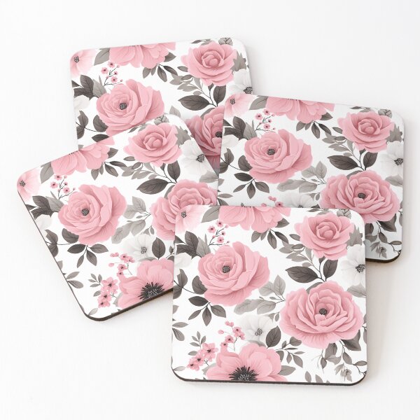 Item preview, Beautiful Rose Pink and Charcoal Gray designed and sold by ShinyWolf.