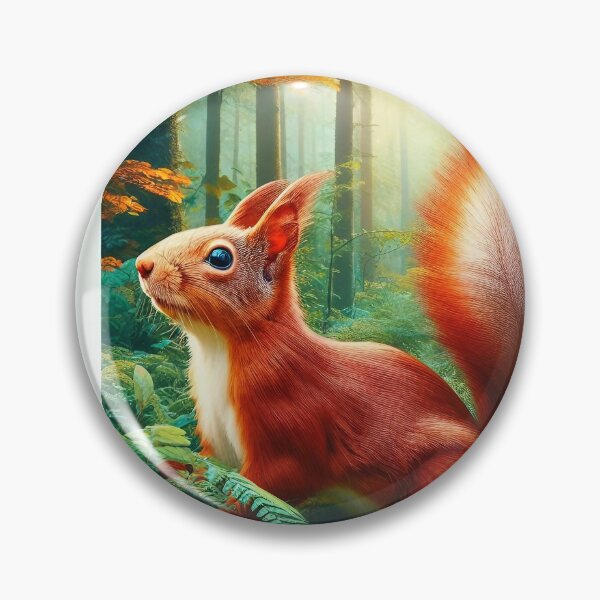 Item preview, Red Squirrel in its Natural Habitat  designed and sold by Jolly-Drawings.